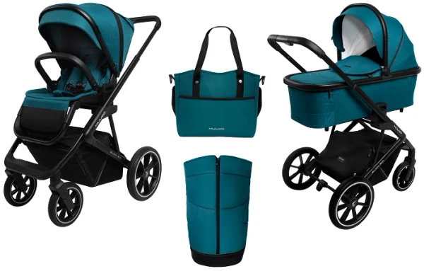 MUUVO Slick 2.0 - wózek wielofunkcyjny, zestaw 2w1 | Tropical Green