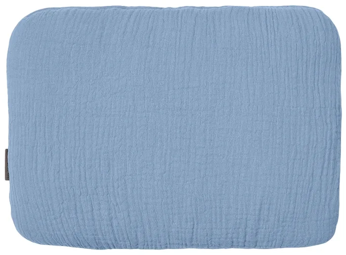 YOONCO - muślinowy komplet: kołderka 80x100 cm + poduszka 22x30 cm | Jeans