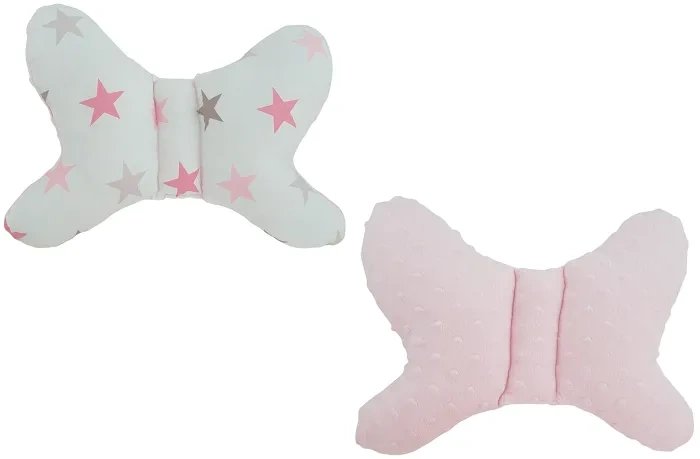 KMK - dwustronna antywstrząsowa poduszka do wózka Motylek 25x35 cm | MIX wzorów