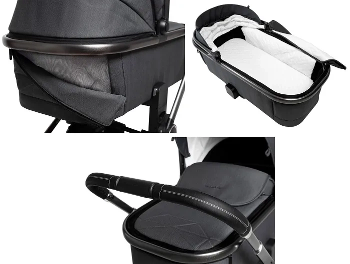 MUUVO Quick SE 2 - wózek wielofunkcyjny, zestaw 2w1 z gondolą Quick SE | Diamond Graphite