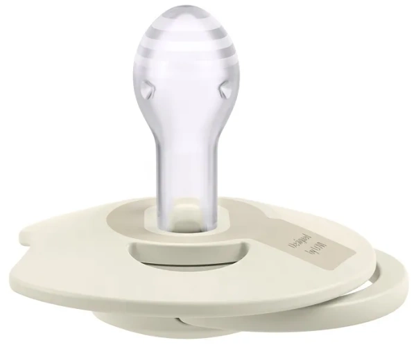 LOVI Prime - 2 x smoczek silikonowy dynamiczny 18 m+ | Coconut/Ivory