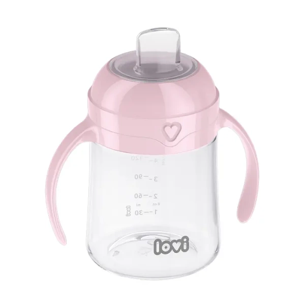 LOVI - pierwszy kubek z ustnikiem 150 ml Pink | 6m+
