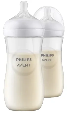 PHILIPS AVENT Natural Response - 2 responsywne butelki antykolkowe 330 ml | 3 m+