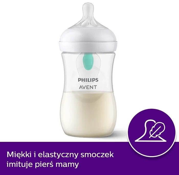 PHILIPS AVENT Natural Response - 2 x butelka z nakładką antykolkową AirFree 125 ml + 260 ml