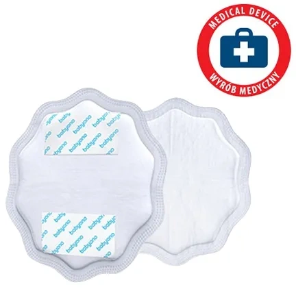 BABYONO Natural Nursing - wkładki laktacyjne 24 szt. | Białe