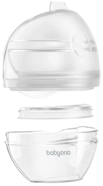 BABYONO Milk Me! - muszlowy kolektor pokarmu z funkcją laktatora