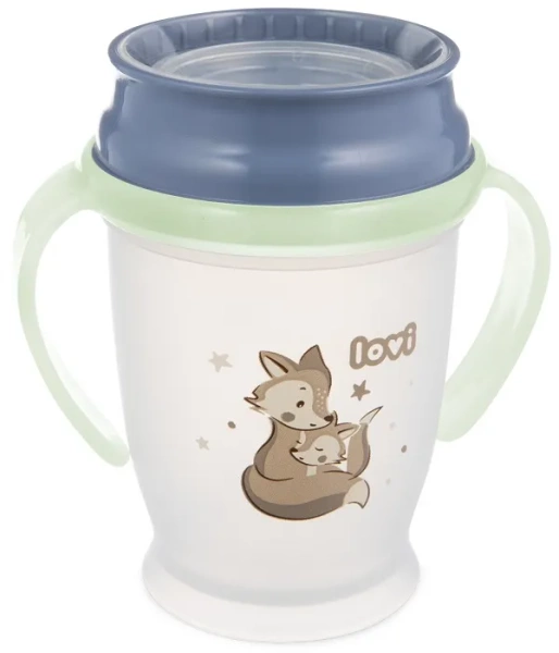 LOVI Night&Day - kubek niekapek 360°, 250 ml, 9 m+ | Fox