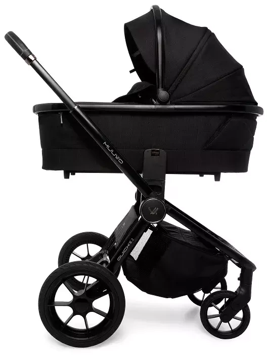 MUUVO Quick SE 2 - wózek wielofunkcyjny, zestaw 2w1 | Chromium Black (+ ADAPTERY)