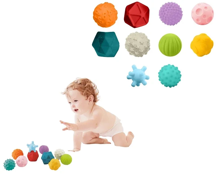 BABY MIX - zestaw zabawek sensorycznych 10 szt.