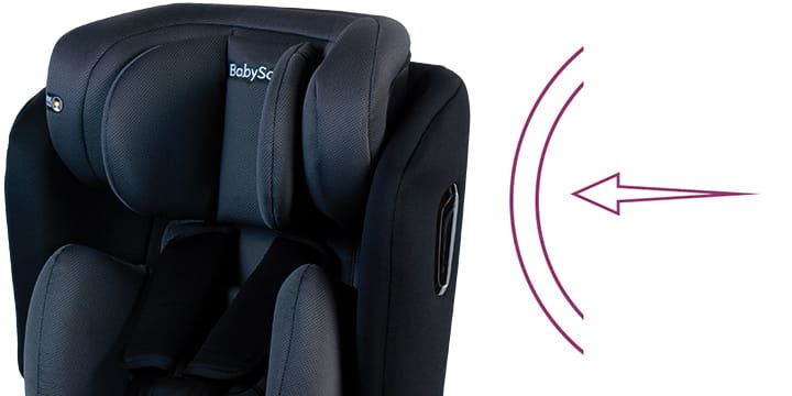 BABYSAFE Westie - obrotowy multimedialny fotelik samochodowy RWF FWF 0-18 kg | Grey-Black
