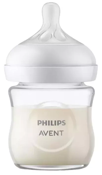 PHILIPS AVENT Natural Response - szklana butelka antykolkowa 120 ml | 0 m+