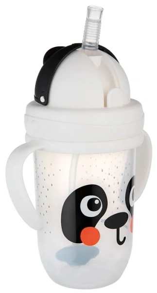 CANPOL BABIES - kubek niekapek z rurką i odważnikiem 270 ml | BabiesBoo panda