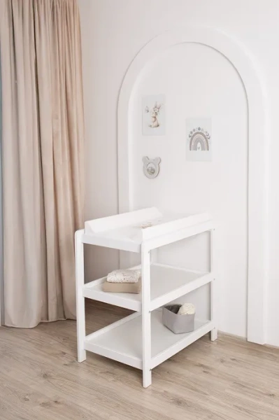 YOONCO - półkoprzewijak na kółkach | Biały