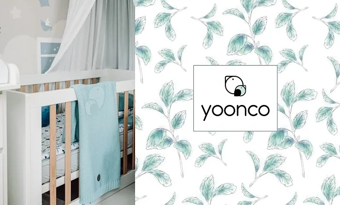 YOONCO - lekki, muślinowy śpiworek do spania dla niemowlaka | Mięta