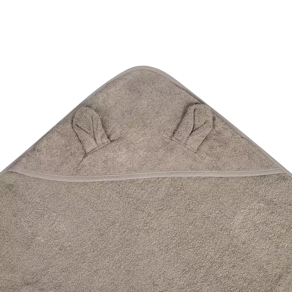 CANPOL BABIES - okrycie kąpielowe dla niemowląt 100x100cm  | brązowe