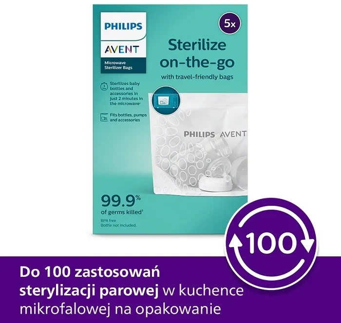 PHILIPS AVENT - woreczki do sterylizacji w kuchence mikrofalowej 5 szt.