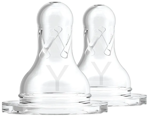 DR BROWN'S - 2 x smoczek standard do wąskiej butelki, do kaszek i gęstych płynów, poziom Y | 9+ miesięcy