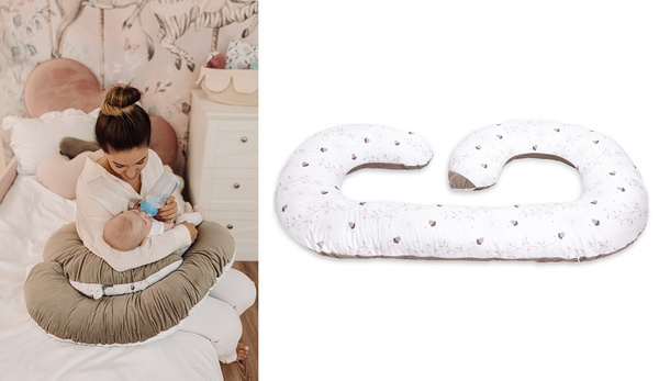 YOONCO - poduszka wielofunkcyjna ciążowa XL | Forest