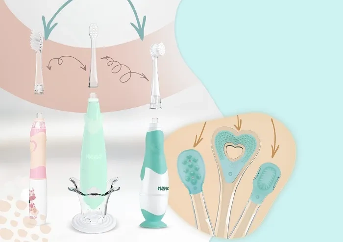 NENO Fratelli - elektroniczna szczoteczka do zębów dla dzieci od 6 lat | Blue