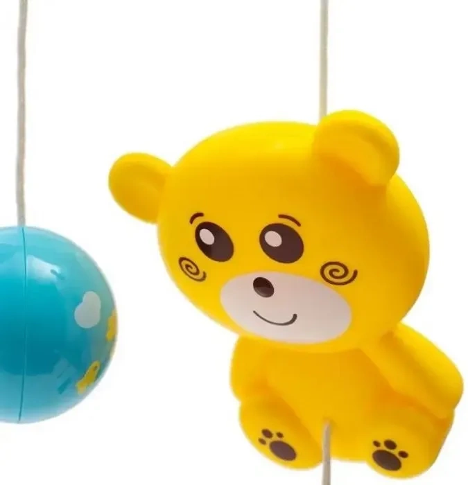 BABY MIX - karuzela do łóżeczka z projektorem i pozytywką | Czerwona