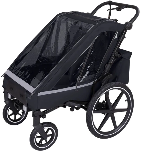 ABC DESIGN Tour - podwójna przyczepka rowerowa 3w1 | Ink