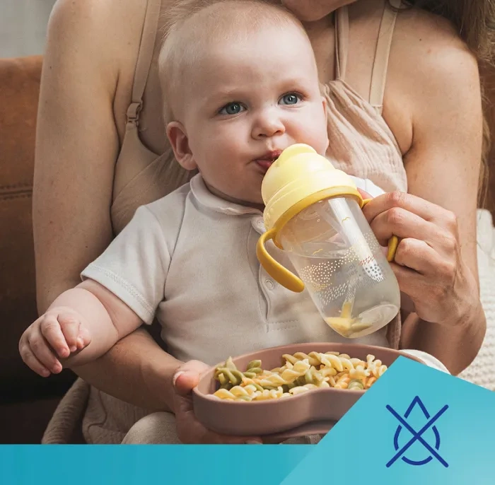 CANPOL BABIES Mountains - kubek niekapek z rurką i odważnikiem 270 ml | Zielony