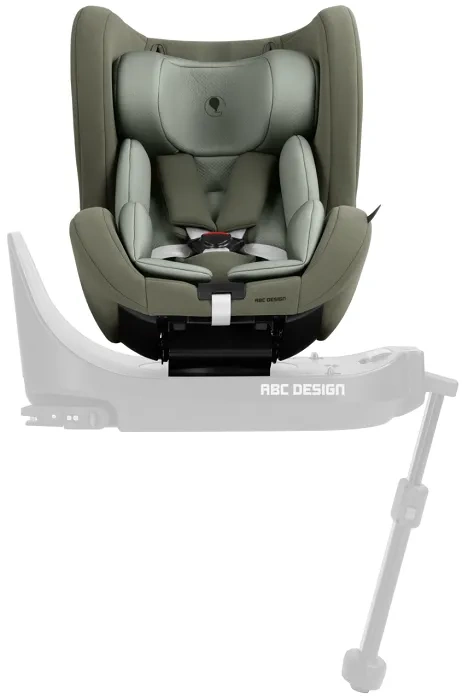 ABC DESIGN Lily i-Size - fotelik samochodowy 45-105 cm + obrotowa baza Root | Sage