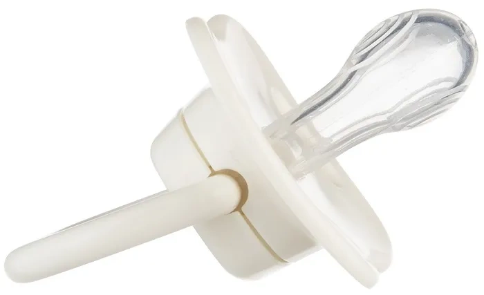 CANPOL BABIES Newborn Baby - smoczek uspokajający silikon 6-18 m symetryczny | beżowy