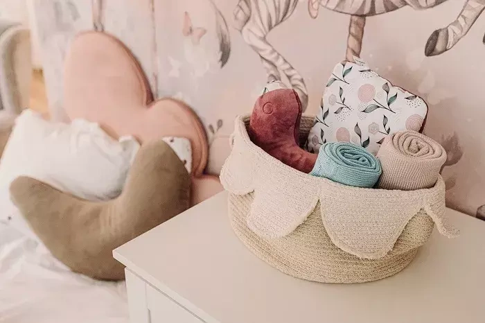 YOONCO Ptaszki - kocyk bambusowy 90x90 cm | Kremowy