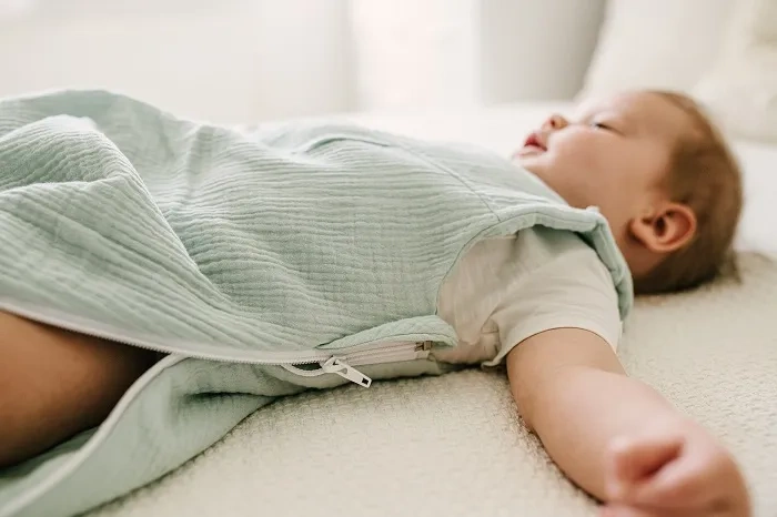 YOONCO - lekki, muślinowy śpiworek do spania dla niemowlaka | Mięta