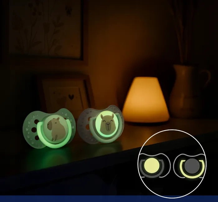 LOVI CapiChill - 2 x smoczek silikonowy dynamiczny 0-6 m | Boy