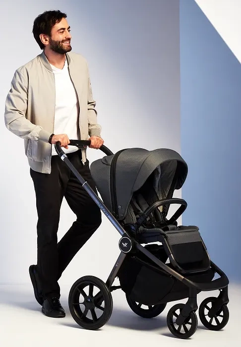 MUUVO Quick SE 2 - wózek wielofunkcyjny, zestaw 2w1 z gondolą Quick SE | Diamond Graphite (+ ADAPTERY)