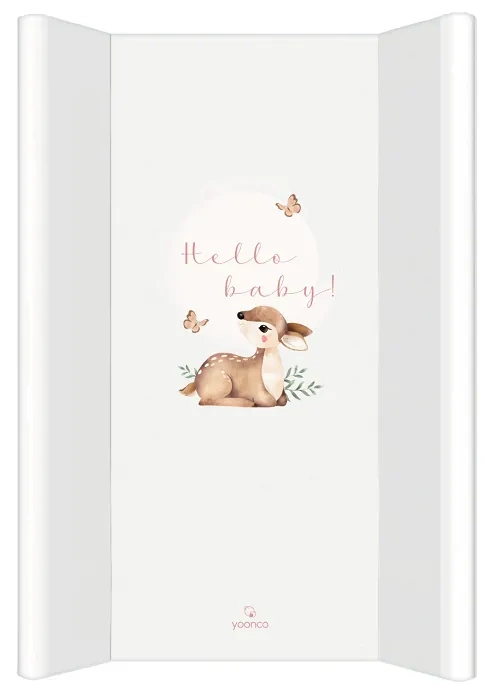 YOONCO - łóżeczko Iwi + komoda + przewijak miękki Sarenka | Białe