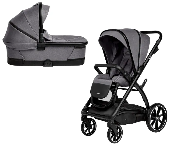 MUUVO Trick - wózek wielofunkcyjny, zestaw 2w1 | Iron Graphite