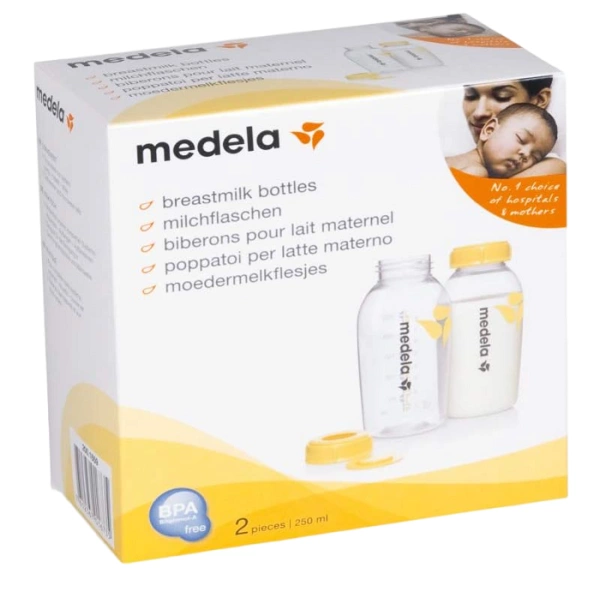 MEDELA - zestaw: 2 butelki na pokarm 250ml | 0 m+