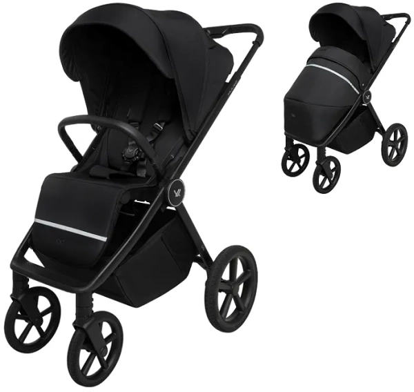 MUUVO Go - wózek spacerowy z akcesoriami | Black