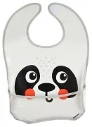 CANPOL BABIES BabiesBoo - śliniak zmywalny z kieszenią | Panda