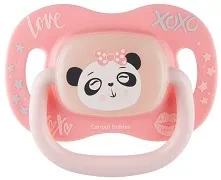 CANPOL BABIES Exotic Animals - smoczek uspokajający silikon 0-6 m okrągły | Panda