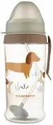 CANPOL BABIES - bidon niekapek z rurką i odważnikiem 350 ml | Pieski