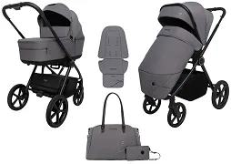 MUUVO One - wózek wielofunkcyjny, zestaw 2w1 | Gris