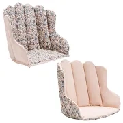 ELODIE DETAILS Grace - dwustronna poduszka do krzesełka | Blue Garden