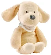 NATTOU Sleepy Dog - maskotka muzyczna ze światłem i czujnikiem płaczu 4w1 | Ecru