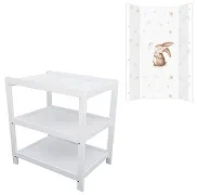 YOONCO - półkoprzewijak biały + przewijak profilowany miękki | Króliczek