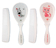 CANPOL BABIES - szczotka i grzebień dla niemowląt | CUTE ANIMALS