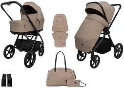 MUUVO One - wózek wielofunkcyjny, zestaw 2w1 | Praline (+ ADAPTERY)