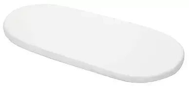 YOONCO - bawełniane prześcieradło do wózka 75 x 35 cm | Białe