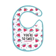 CANPOL BABIES - śliniak nieprzemakalny z frotte SO COOL | arbuz