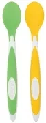 DR BROWN'S - długie łyżeczki do karmienia 2 szt. | Żółta i zielona