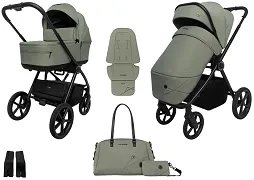 MUUVO One - wózek wielofunkcyjny, zestaw 2w1 | Olive (+ ADAPTERY)