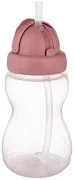 CANPOL BABIES - bidon ze składaną rurką silikonową 270 ml | Różowy